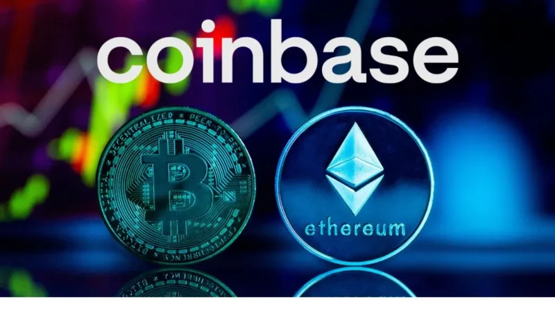 Coinbase having bitcoin and ethereum